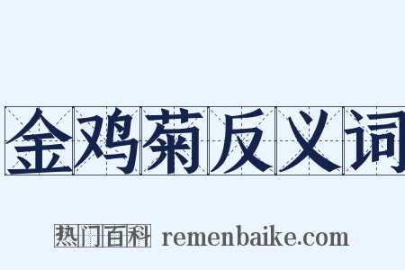 金鸡菊反义词是什么意思的图片